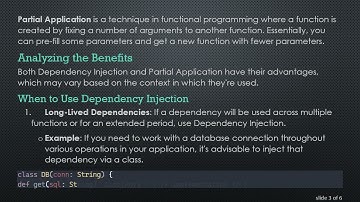 Understanding Dependency Injection vs Partial Application in Scala