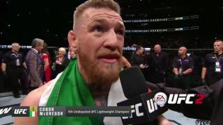 UFC 205 Conor McGregor Octagon Interview