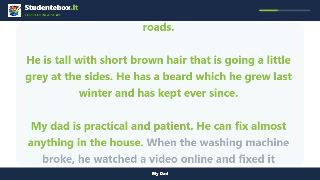 Video thumbnail: My Dad — English A1