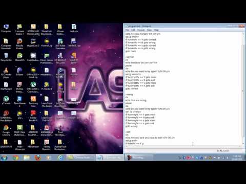 Making Programs with Notepad Tutorial 4-Finishing our Program