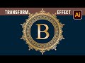 How to Design a VIP Royal Badge - Logo with the Transform Tool in Adobe Illustrator