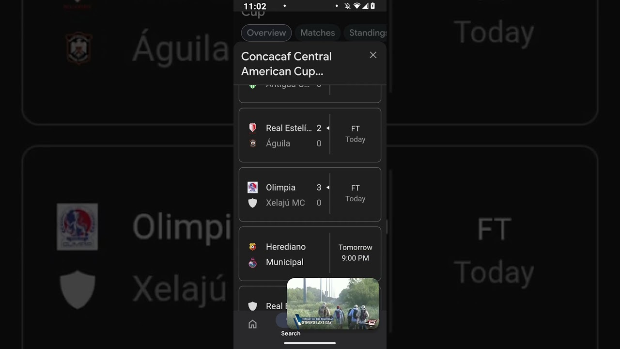 Concacaf Central American Cup Football Scores 