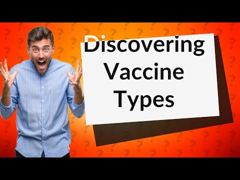 Video: Different types of vaccines available