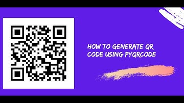 how to Generate QR CODE Using Python | PyQRCode Module && qrcode Module