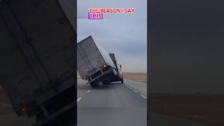 Extreme Winds Cause Semi Truck To Flip Over