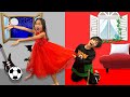 【寸劇】かえで VS あーたんのおもしろい動画コレクション! Kaede and Ahtan Mysterious Toy Battle | Red vs Black Challenge