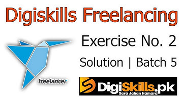 Digiskills Freelancing Exercise 2 Solution Batch 5 | FRL101 Exercise No. 2 Solution