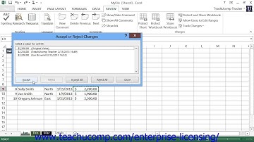 Microsoft Office Excel Tutorial 2013 Sharing Workbooks 16.3 Employee Group Training