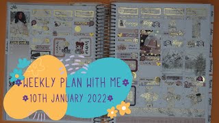 Ad ✿ Plan With Me ✿ Functional Flexi Planner ✿ Tilly Journals ✿ Plannerface ✿ 10th January 2022