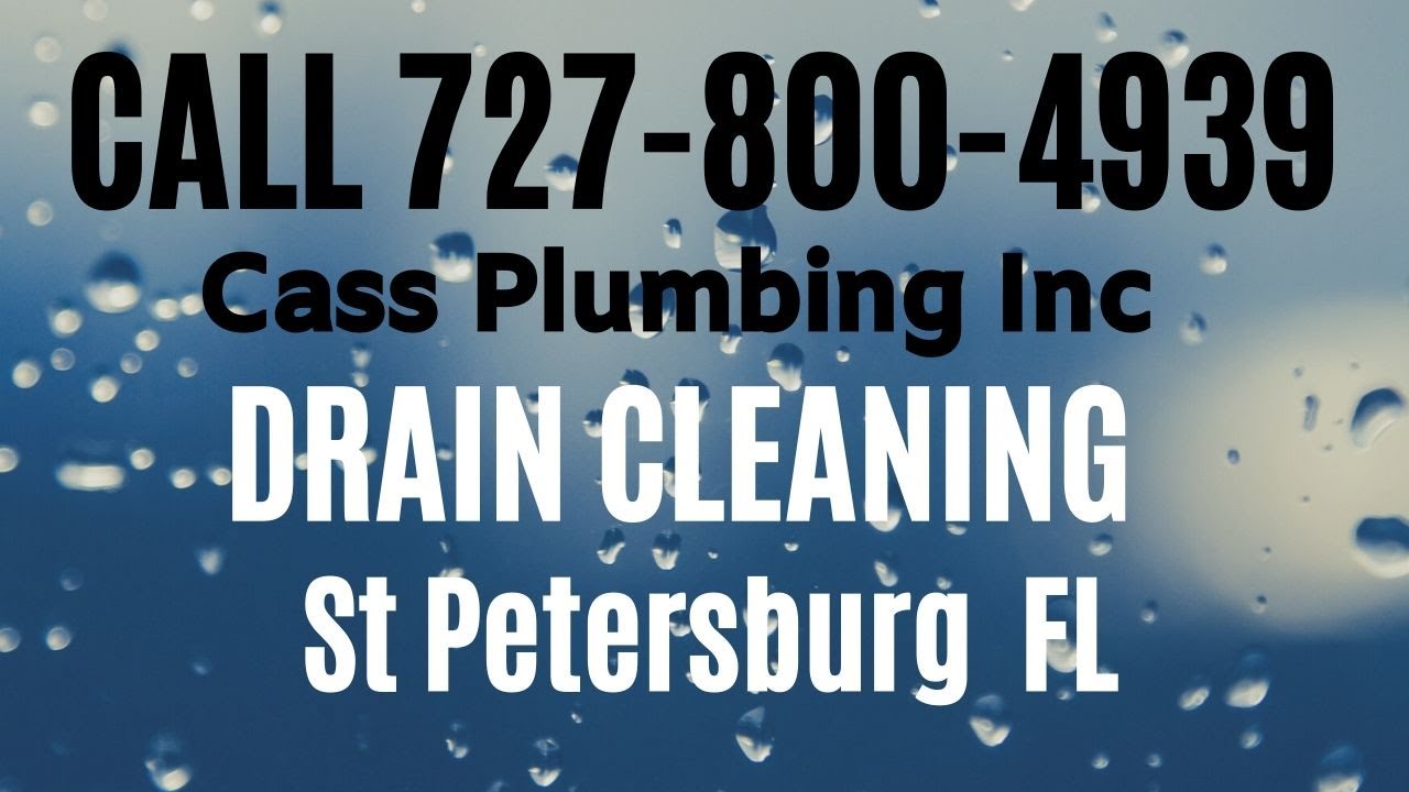 Drain Cleaning St Petersburg Florida (FL) YouTube