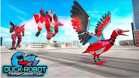 Duck Robot Car Transform Part-5 | Rescue City War Robot Android GamePlay | By Game Crazy