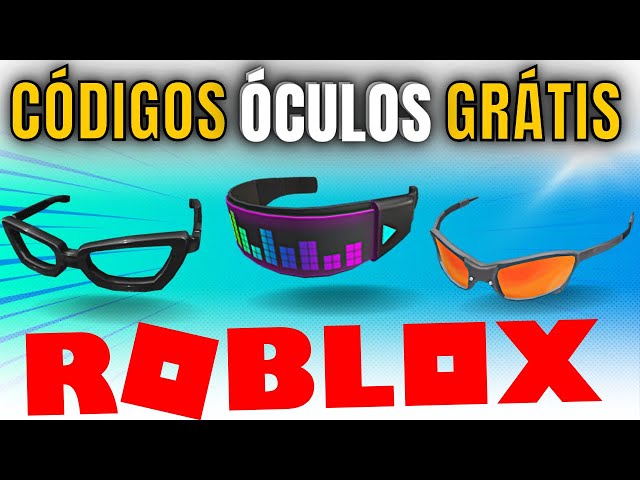 Códigos de ÓCULOS GRÁTIS no Roblox - Parte 1 