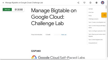 Manage Bigtable on Google Cloud Challenge Lab GSP380