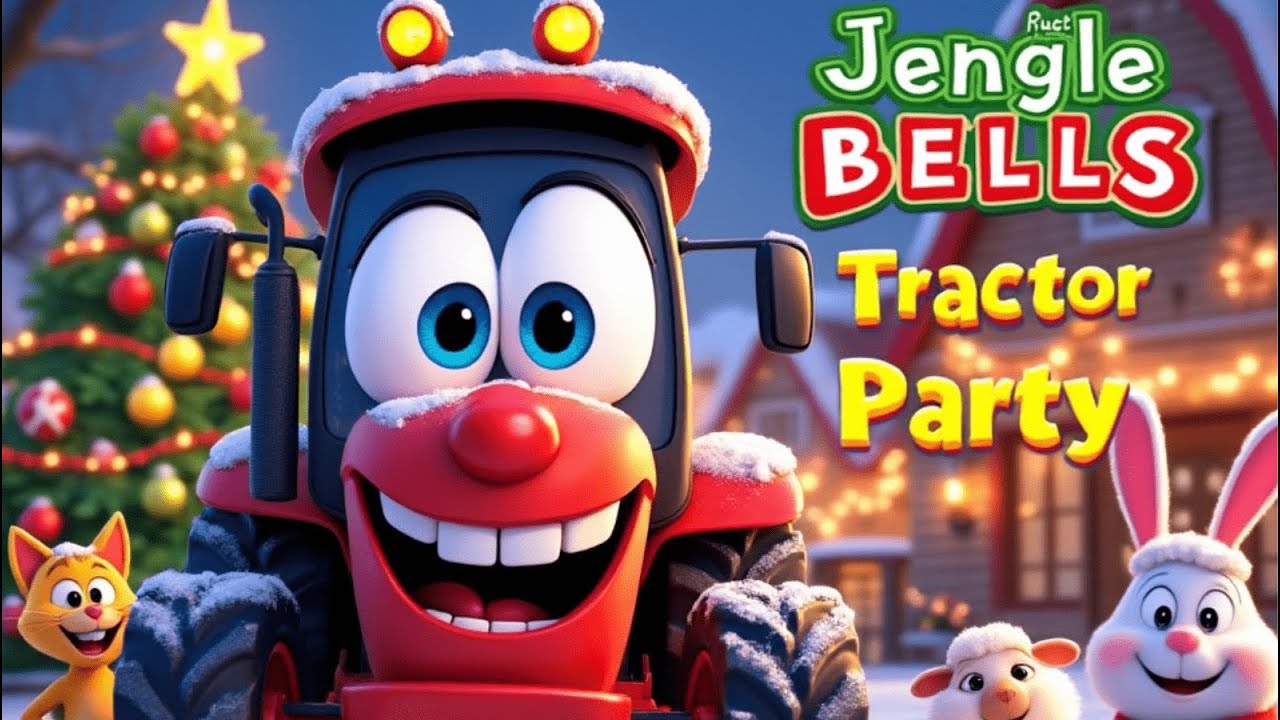 Tractor Jingle Bell Dance | Dance Party | Nursery Rhymes & Kids Songs ...