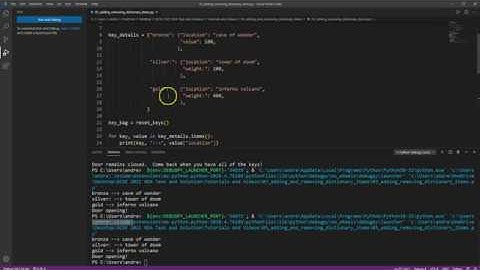 Using dictionaries in Python