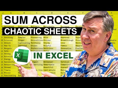 Excel Sum Across Sheets When Rows Do Not Line Up - Episode 2622 - MrExcel Video on YouTube
