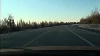 Dash Cam from The Pas to Swan River Manitoba