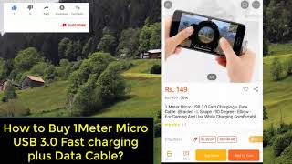 How to buy 1 Meter Micro USB 3.0 Fast Charging Data Cable Review