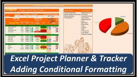 Excel -- Project Planner and Tracker -- Microsoft Excel 2013 - Part 4