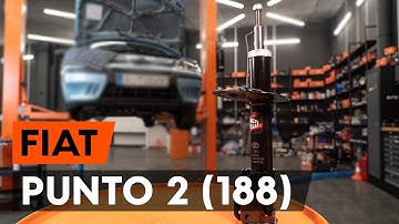 How to change a front shock strut on FIAT PUNTO 2 (188) [TUTORIAL AUTODOC]