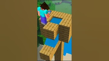 How to make a working zipline in Minecraft  #shorts