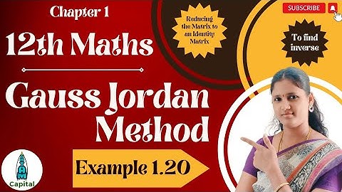 Class 12 Maths Example 1.20 Applications of Matrices and Determinants Inverse of a Matrix Ex1.2
