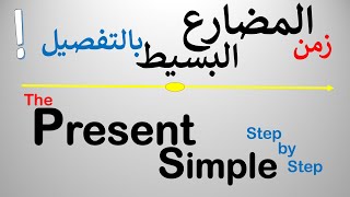 زمن المضارع البسيط بالشرح المفصل-الجمل المثبتة و المنفية و الاسئلة. تعلم الانكليزية بسهولة