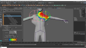 Rigging part 2   Maya 2019  Using  HIK Interactive Skin Bind & Paint Weights Tools