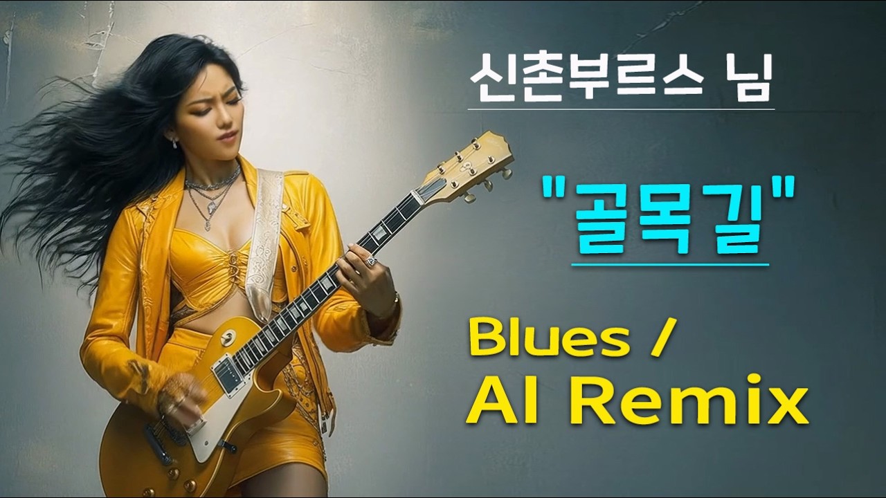 " 신촌부르스 - 골목길 " - AI 커버 / 블루스 / 조선 블루스 / 여성 보컬 - 허스키, 파워, 감성 폭발 / 한국어 영어 자막 / Ai 블루스