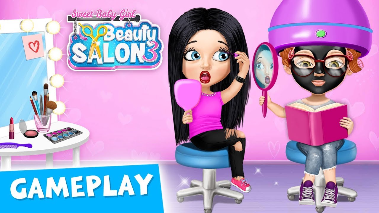 Hipster & Emo Girls Get Makeovers 💫 Sweet Baby Girl Beauty Salon 3 Gameplay | TutoTOONS