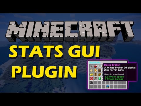 Check your stats in Minecraft with Stats GUI Plugin