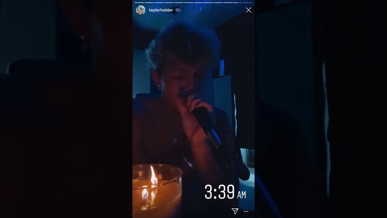 TAYLER HOLDER SINGING NEW SONG IG STORY YouTube