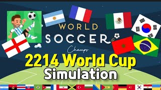 2022~2214 World Cup Simulation [world soccer champs] // #월드컵 #시뮬레이션 #사커챔스 #축구게임 #game #simulation screenshot 4