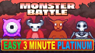 Monster Battle Quick Trophy Guide - Easy 3 Minute Platinum