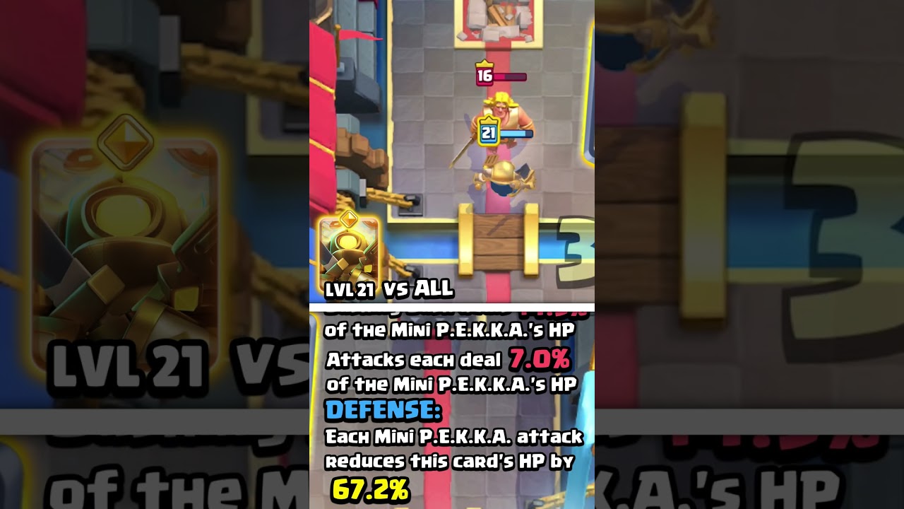 МАКСИМАЛЬНЫЙ ГЕРОЙ ПЕККА против Золотого Рыцаря!