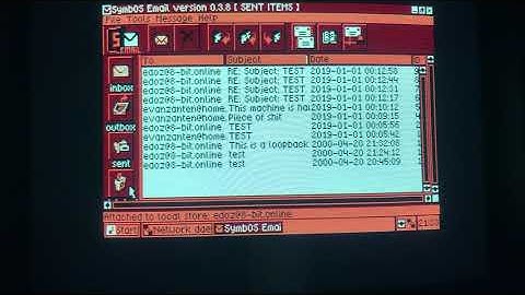 Email on CPC using M4 Wifi and SF3 in SymbOS on CPC 6128