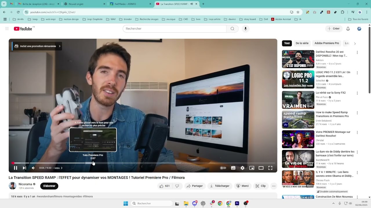Première pro _ overlay - speed Ramp - étalonnage