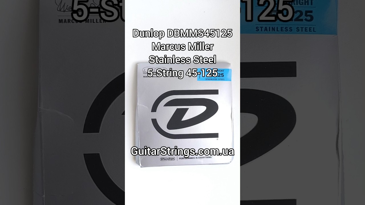 Dunlop DBMMS45125 Marcus Miller Stainless Steel 5-String 45-125 