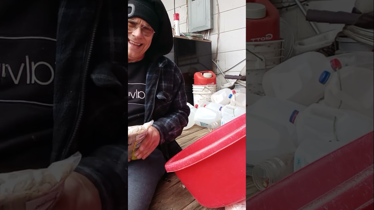 Salt curing fresh ham. Another Olde school technique for preserving meat sans refrigeration