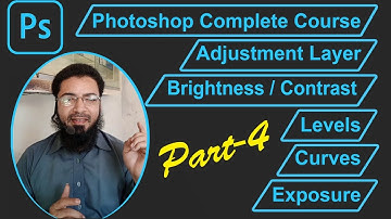 Photoshop complete course Part 4 | Adjustment layer | levels | curves | exposure