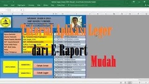 Tutorial Aplikasi Leger Nilai K-2013 dari Eraport