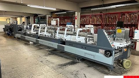Carton folder gluer machine   straight line with crash lock bottom and 4 & 6 corners   Rolam GS-800
