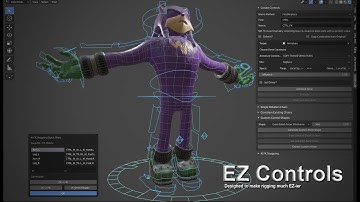 Blender 2.83 EZ Controls - Blender Rigging assistant and IKFK Snapping solution for custom rigs