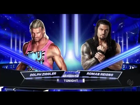 Roman Reigns Vs Dolph Ziggler Full Match Live Commentary No 1