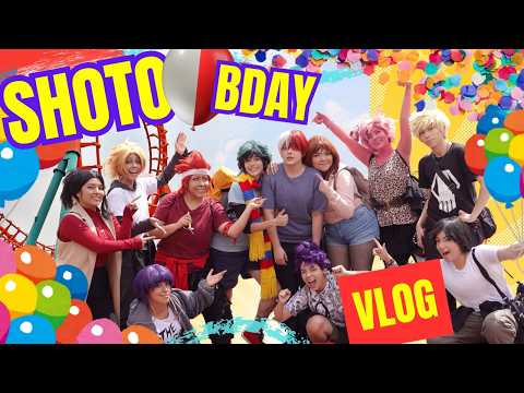 La CLASE 2A en un PARQUE de DIVERSIONES!- ( TODOROKI BDAY VLOG/MHA)