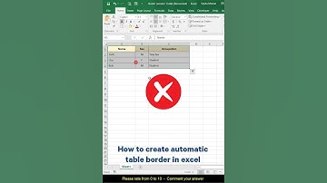 How to Create automatic table border in Microsoft Excel #microsoftexcel #excel #Mrlearning