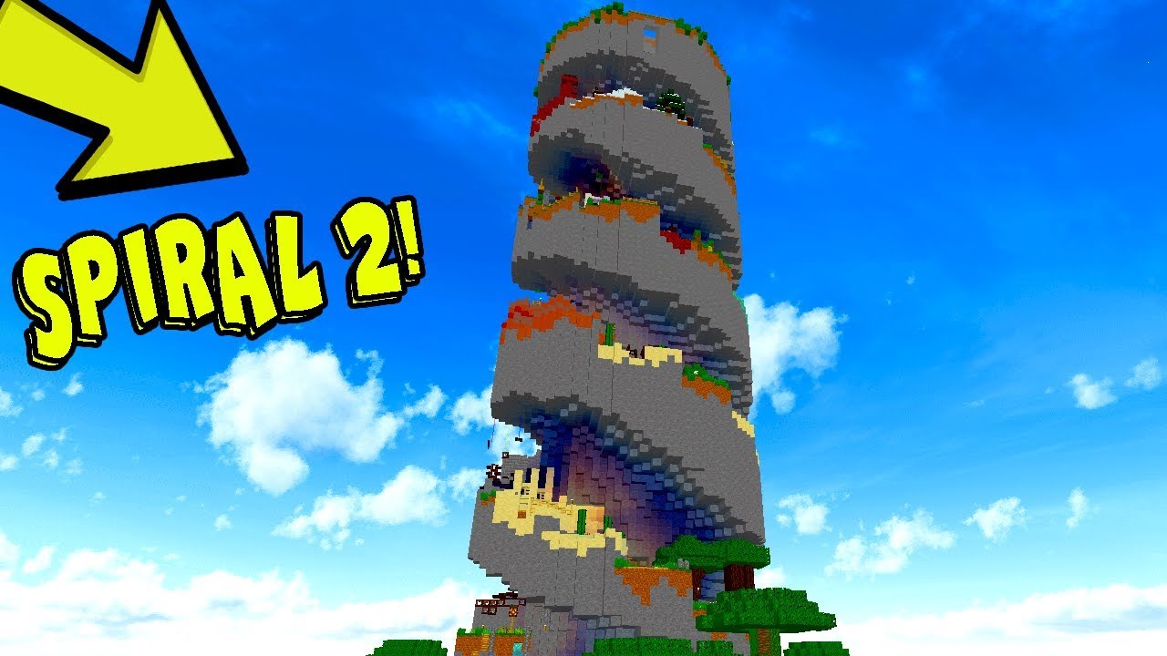 O MUNDO DO MINECRAFT FICOU ASSIM!! (PARKOUR SPIRAL 2)