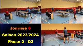 Bien finir la phase 2 ? 🏓Journée 6 Ph 2 | Championnat en D2 | Tennis de table