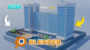 Modeling a Hotel in Blender ( Super easy and Fast ) Part 2