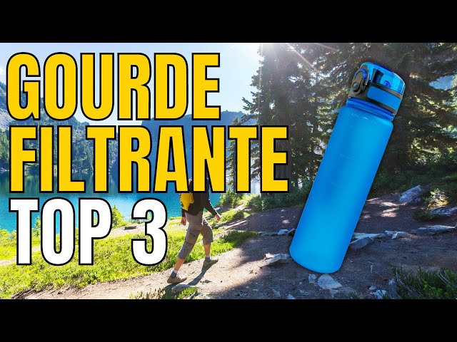 BAYTIZ  Paille Filtrante de Survie x2 + Gourde Souple - Purificateur d'Eau  pour Randonnée Camping Bushcraft - Filtre à Eau de Poche Materiel Militaire  Accessoires Survivalisme Equipement Kit Voyage : 